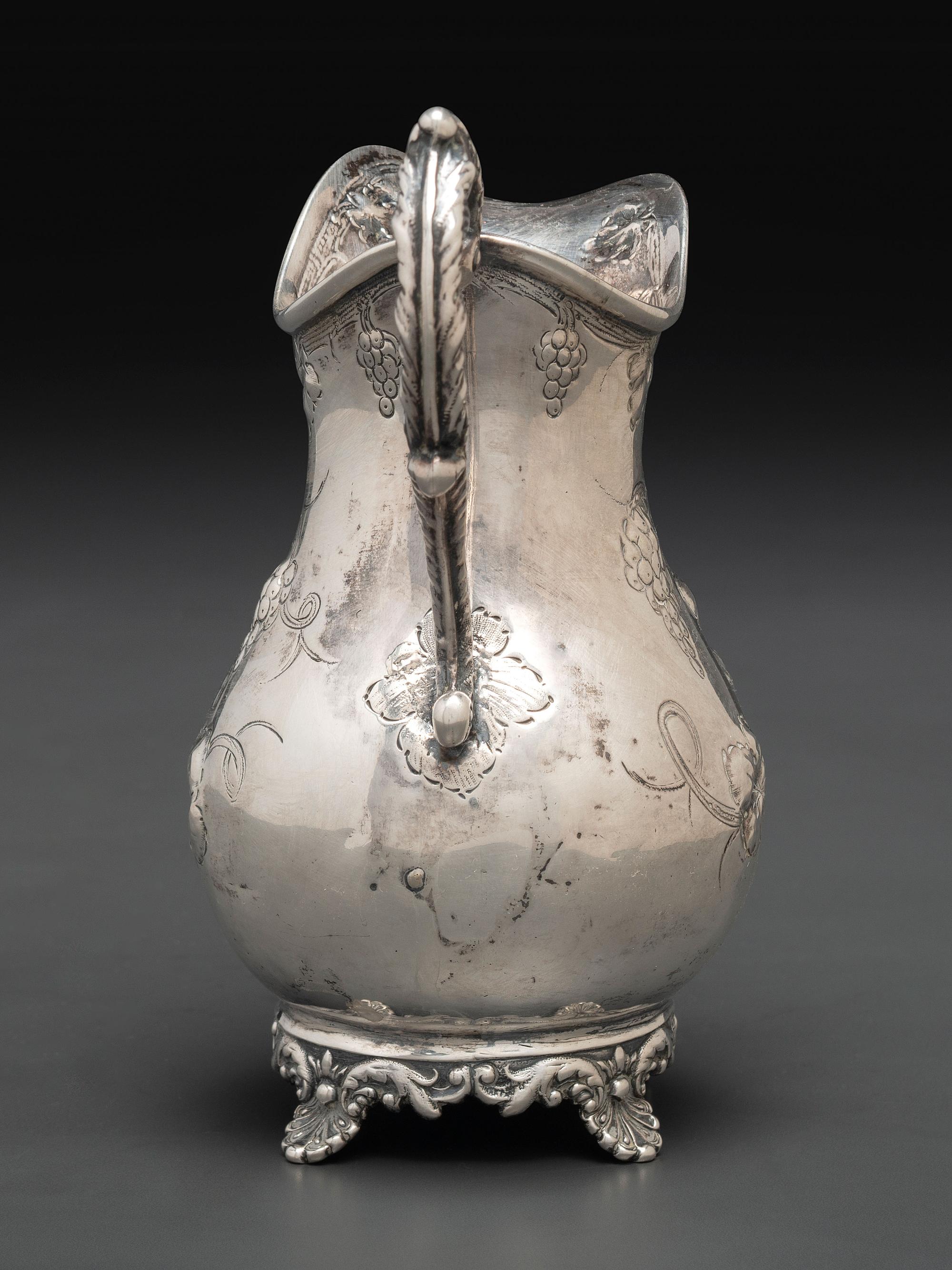 An American Coin Silver Cream Pitcher