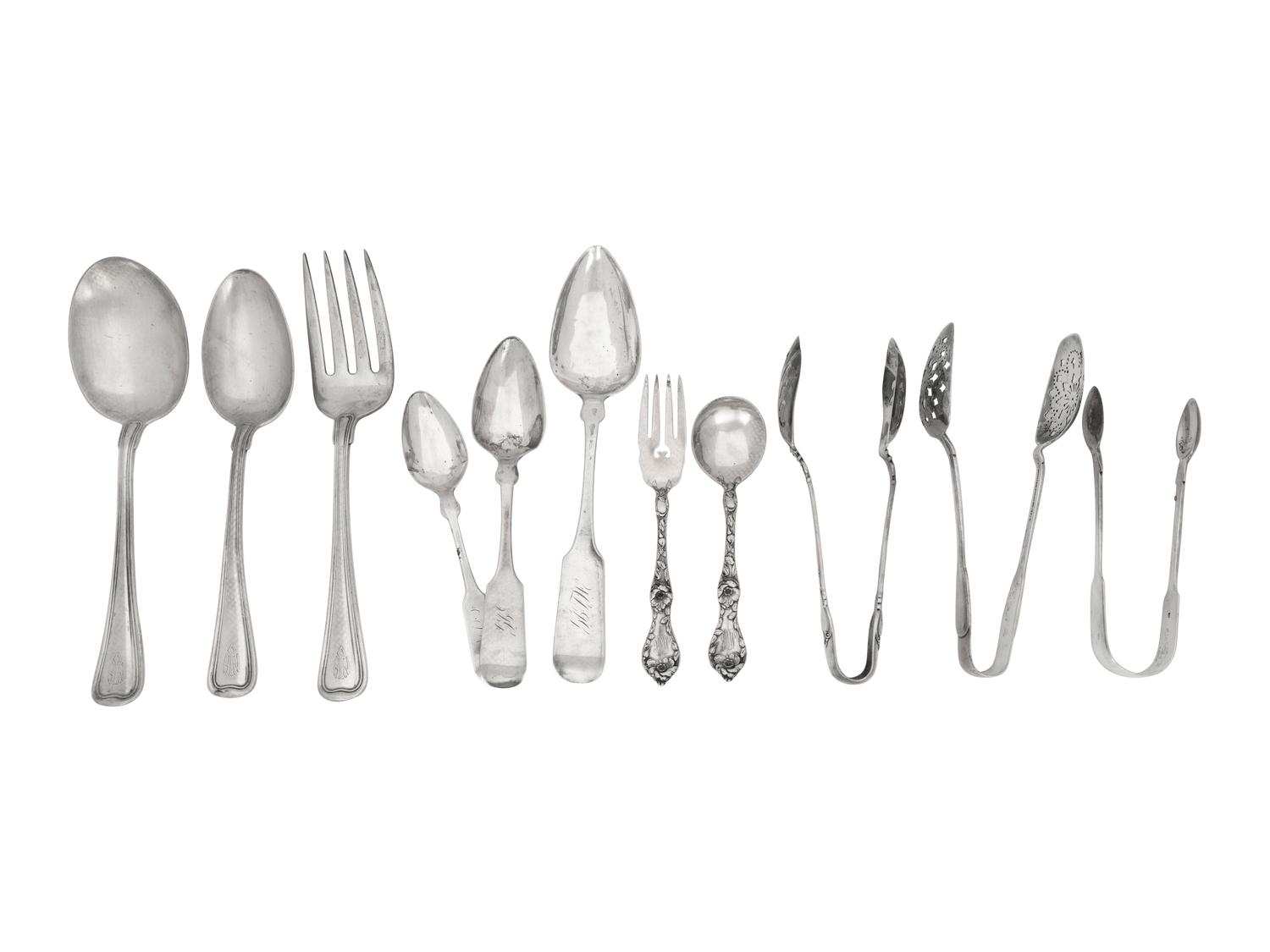 A Group of American Silver Flatware
