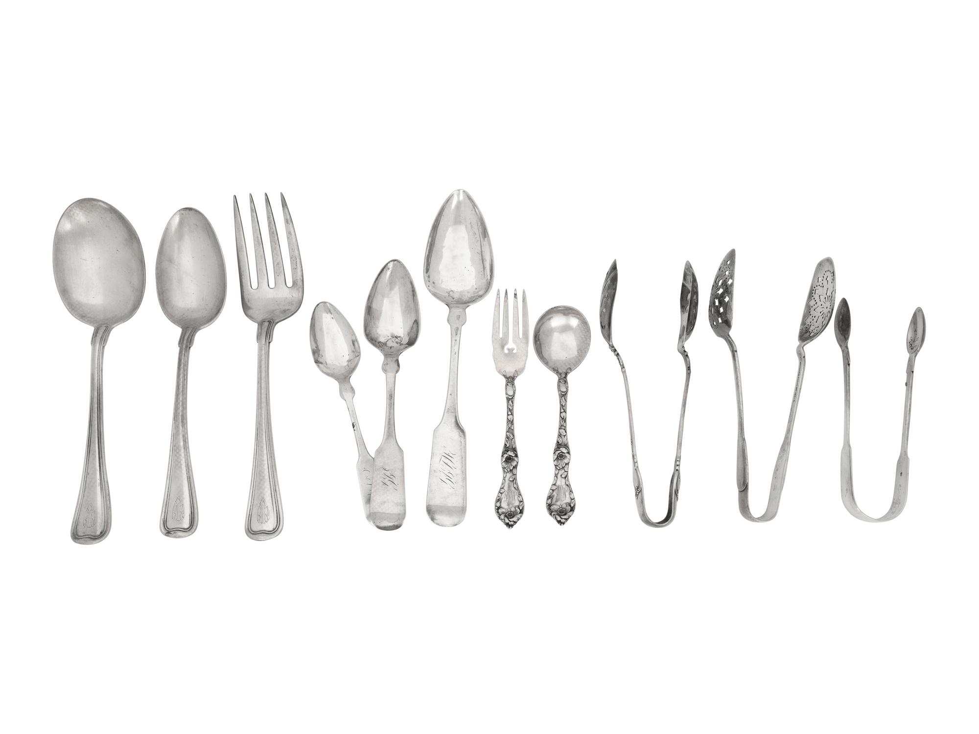 A Group of American Silver Flatware