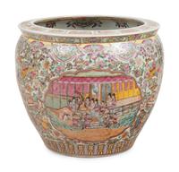 A Chinese Enameled Porcelain Jardinière