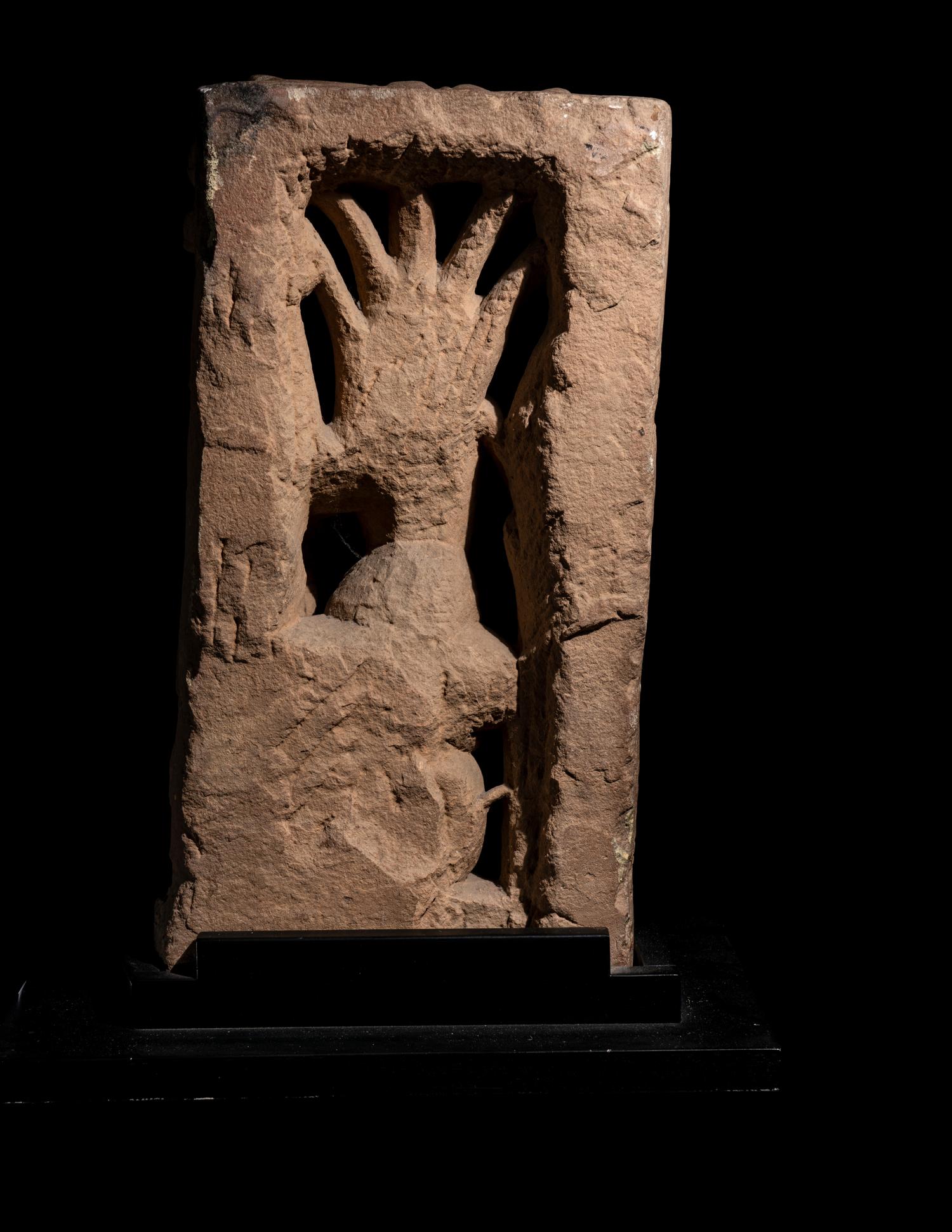 A Central Indian Sandstone Stele with Ambhika
