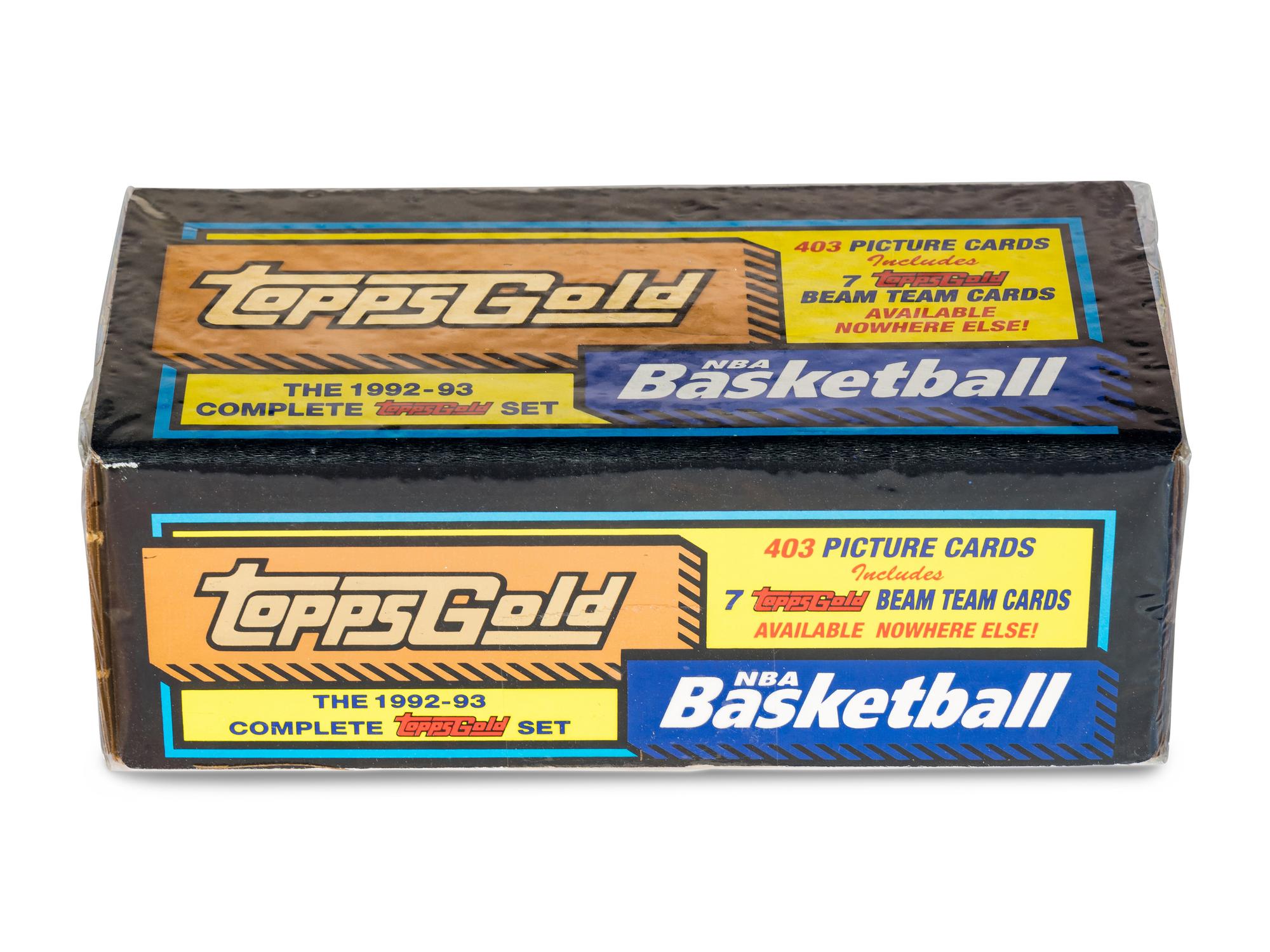 A 1992-93 Topps Gold Basketball Complete Factory Set (Shaquille O'Neal Rookie)