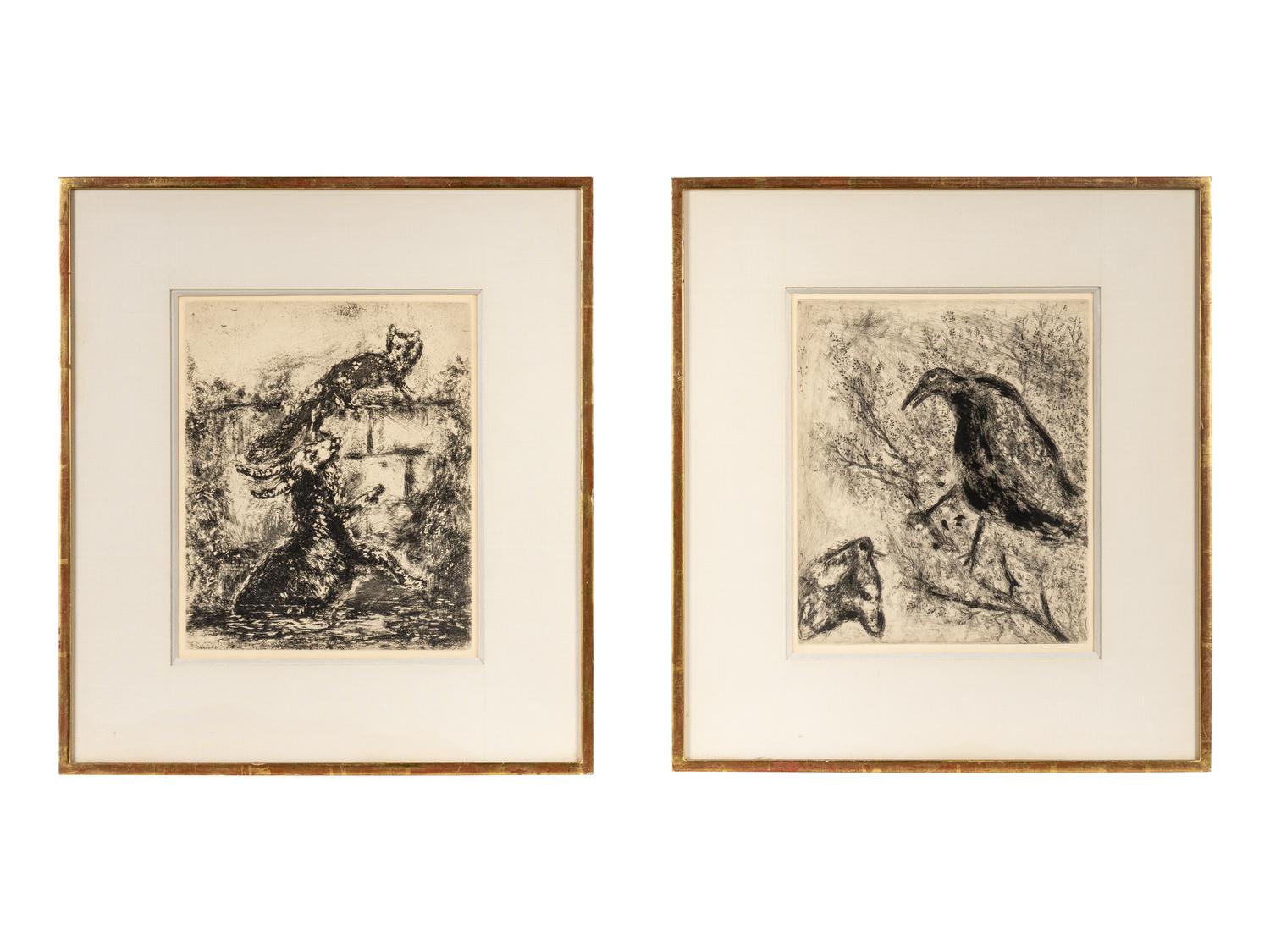 A Pair of Works from Fables de la Fontaine