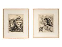 A Pair of Works from Fables de la Fontaine