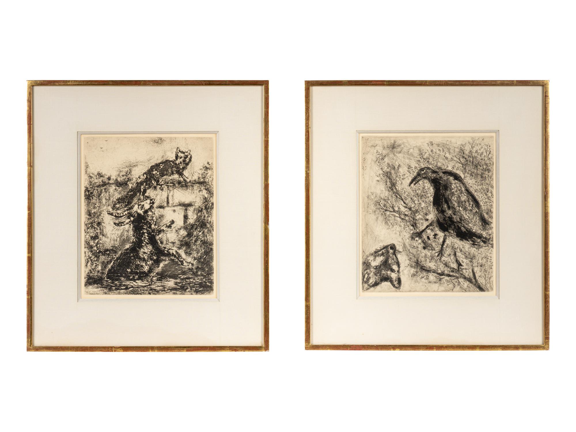 A Pair of Works from Fables de la Fontaine