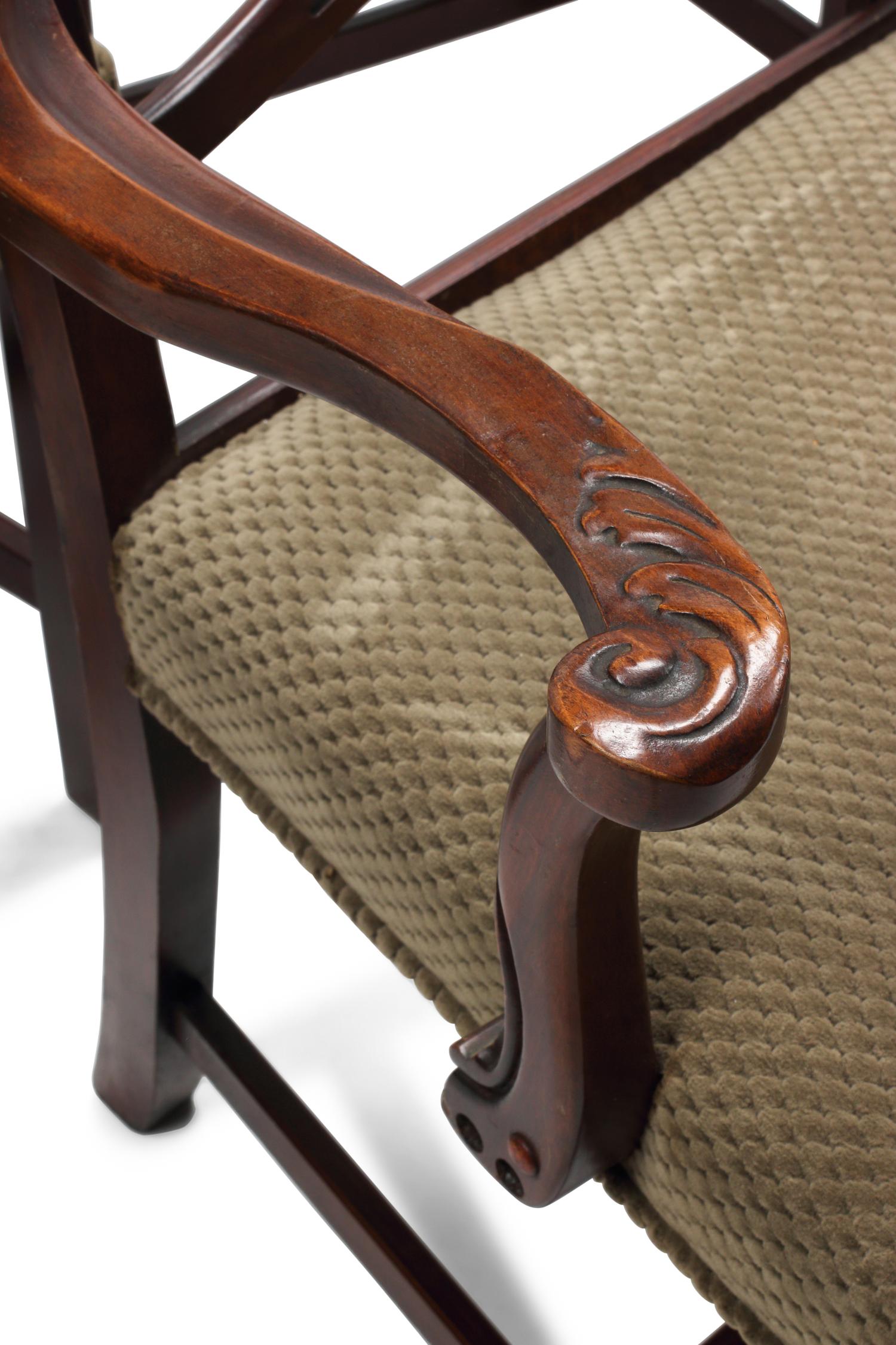 A Set of Six English Mahogany Dining Chairs
