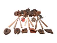 A Large Collection of Vintage Sports Equipment Including Signed Autograph Items,
