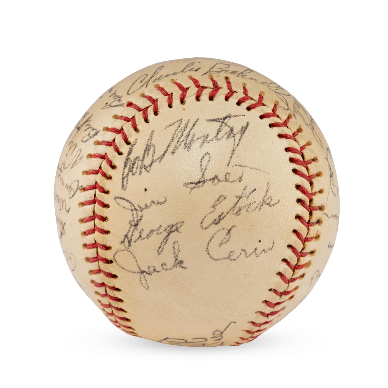 A 1953 Toledo Sox Team Signed Autograph Baseball (JSA Letter of Authenticity)