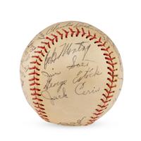 A 1953 Toledo Sox Team Signed Autograph Baseball (JSA Letter of Authenticity)