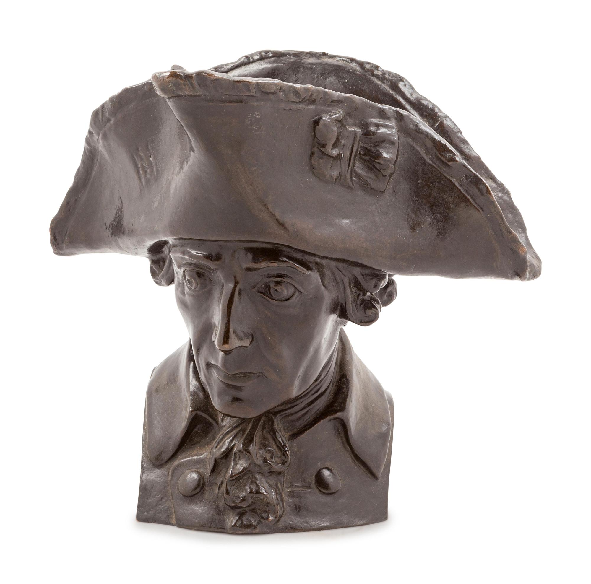 A Continental Bronze Bust
