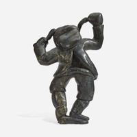 Kiawak Ashoona (1933-2014), Quivio Boy Cape Dorset, Nunavit, Canada, circa 1990