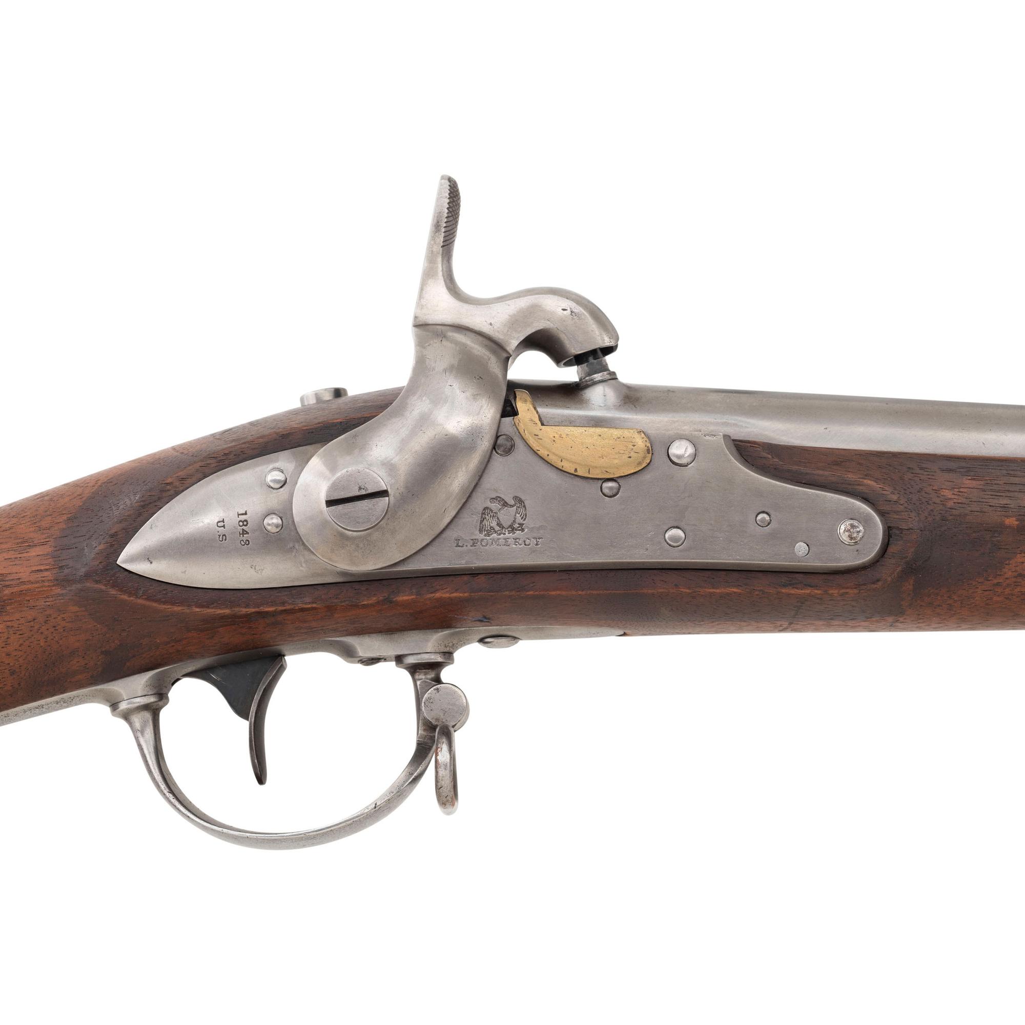 Rifled & Sighted US Model 1840 Percussion Conversion Musket by Pomeroy