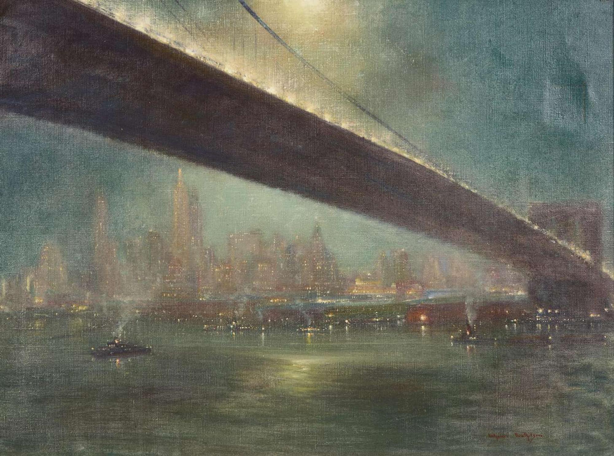 Johann Berthelsen (American, 1883-1972) - Brooklyn Bridge