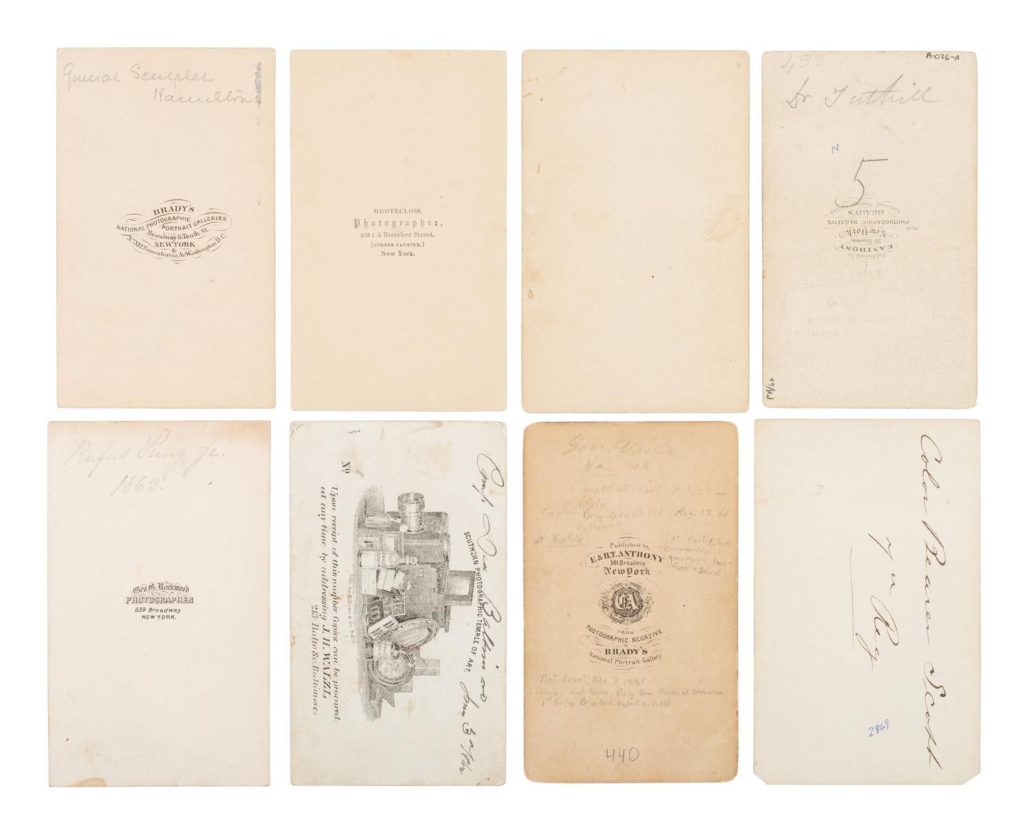 [CIVIL WAR]. A group of 20 CDVs of identified members of the 7th New York State Militia, incl. MOH recipient Rufus King.