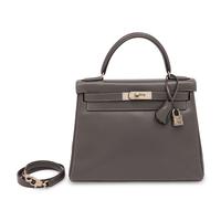 Hermès, Kelly 28 in Ardoise Box