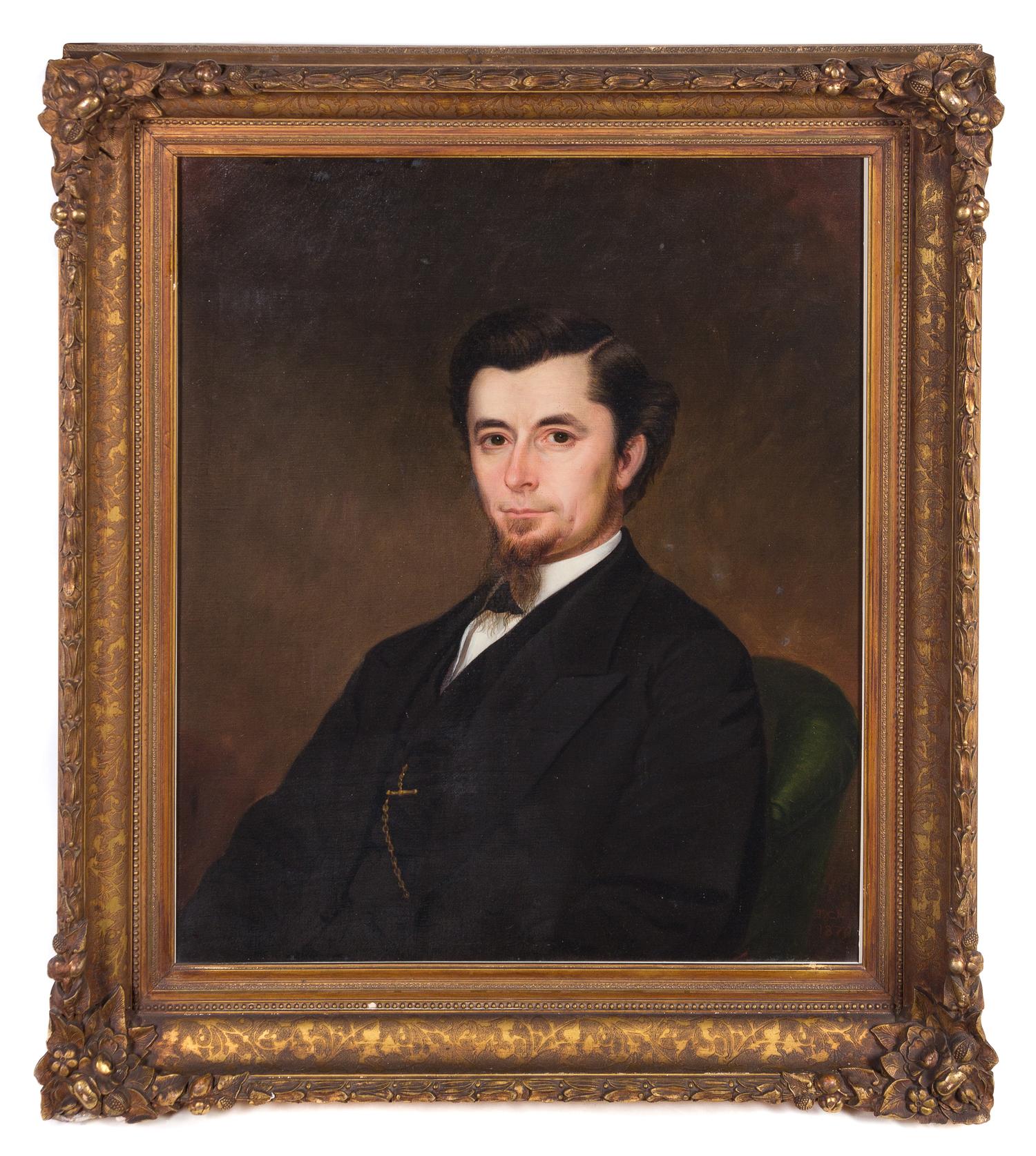 Thomas Coke Ruckle, (American, 1811-1891), Portrait of Reverend Purdy Dickerson Barnhart, March 1870
