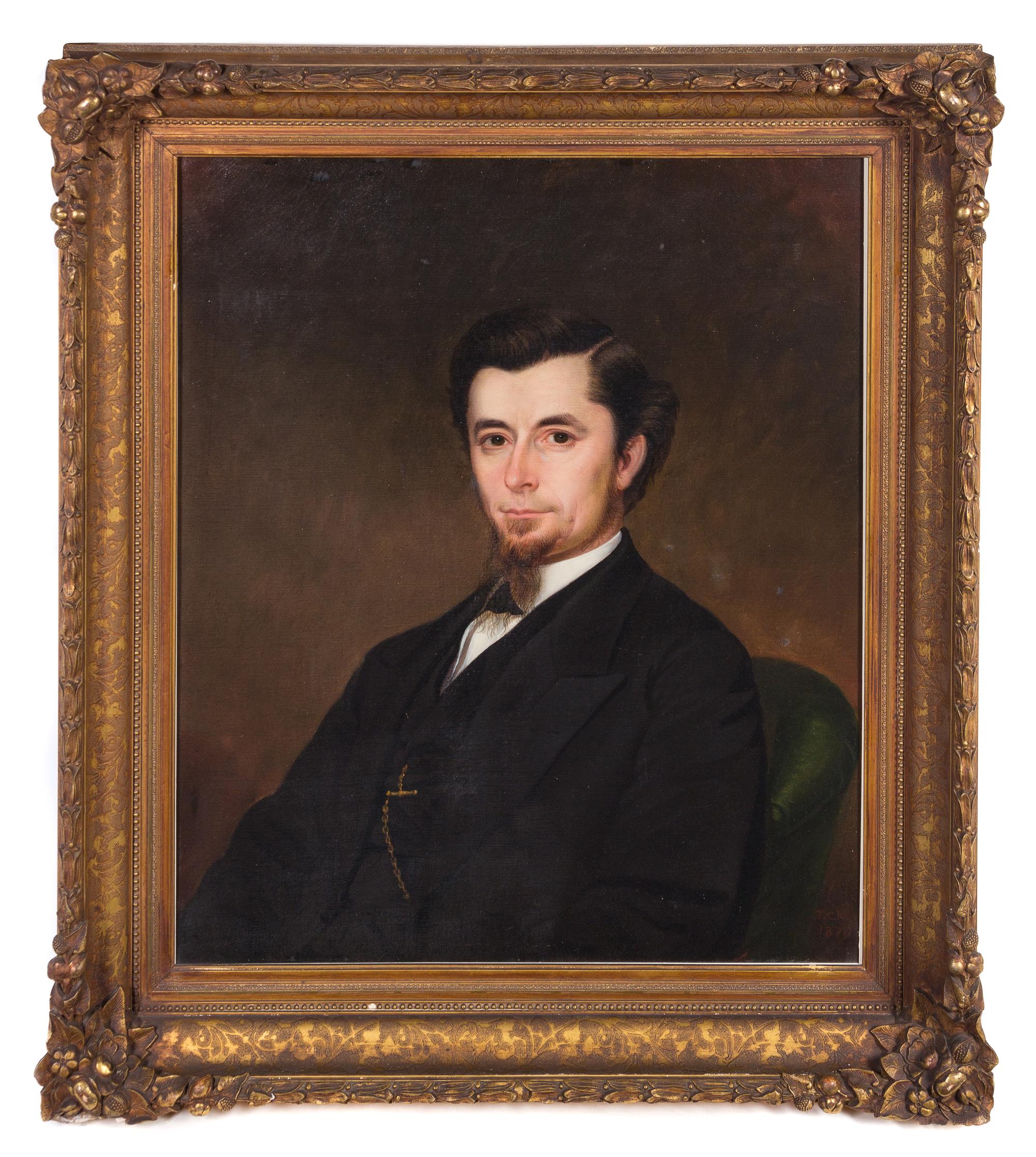 Thomas Coke Ruckle, (American, 1811-1891), Portrait of Reverend Purdy Dickerson Barnhart, March 1870