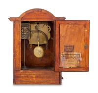 A Secessionist Fruitwood Mantel Clock