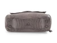 Nancy Gonzalez Gray Crocodile Handbag, 1990-2000s