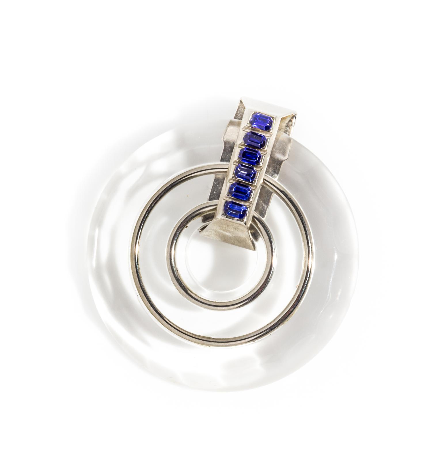A Gianni Versace Art Deco Brooch,