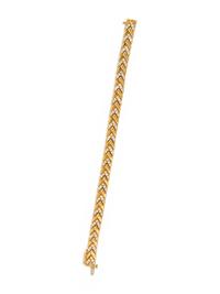 YELLOW GOLD AND DIAMOND BRACELET