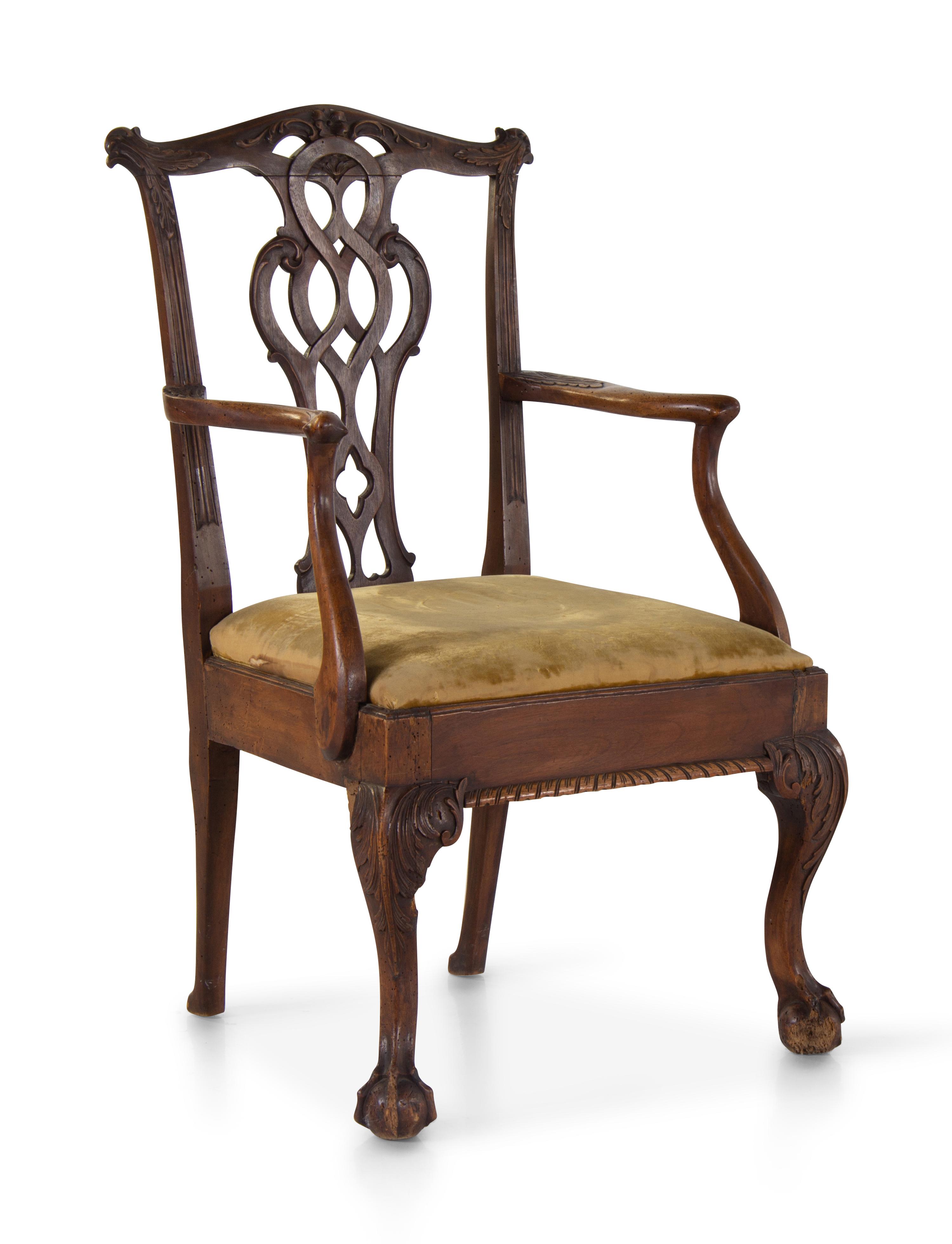 A George II Mahogany Armchair — 18TH CENTURY