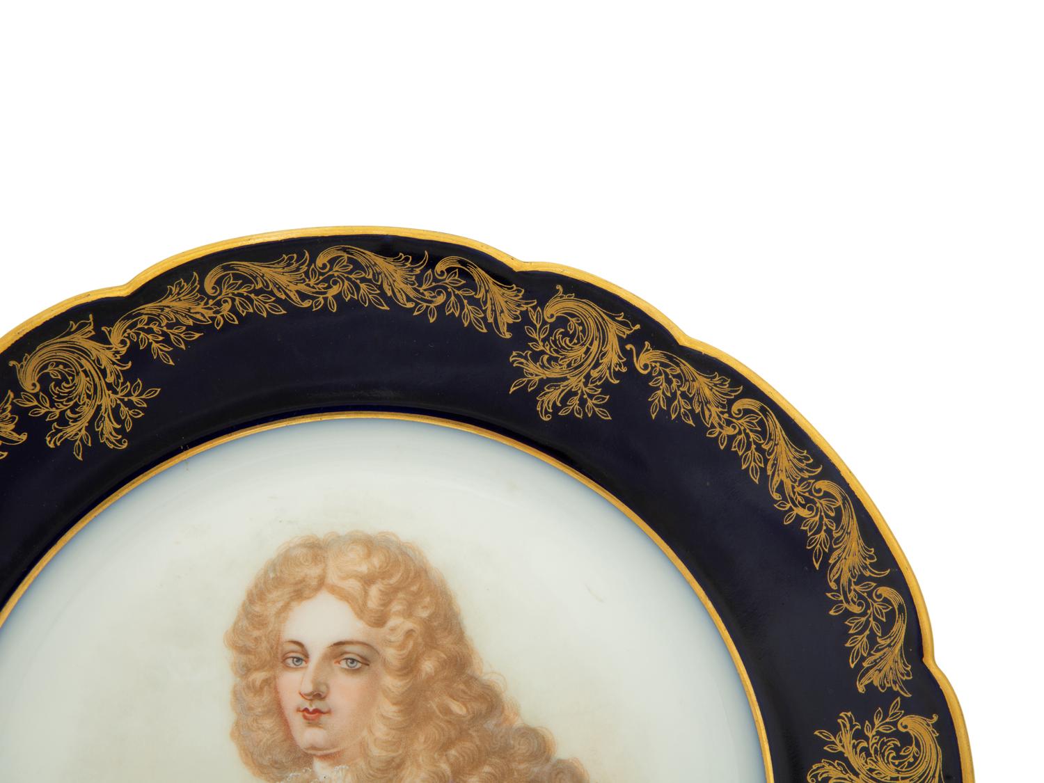 A Pair of Sèvres Style Porcelain Portrait Plates — 20TH CENTURY