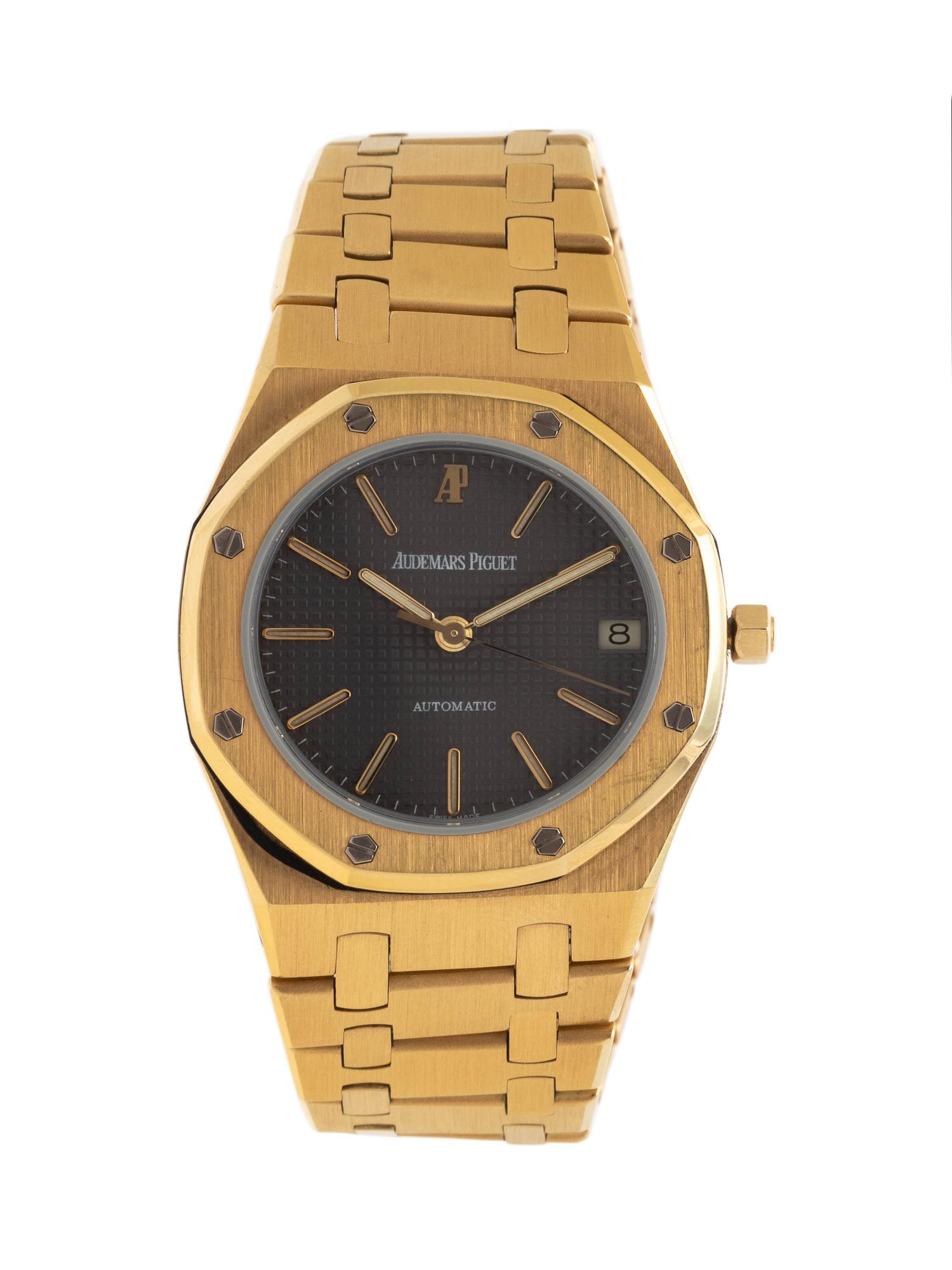 AUDEMARS PIGUET, REF. 477/4100BA 18K YELLOW GOLD 'ROYAL OAK' WRISTWATCH
