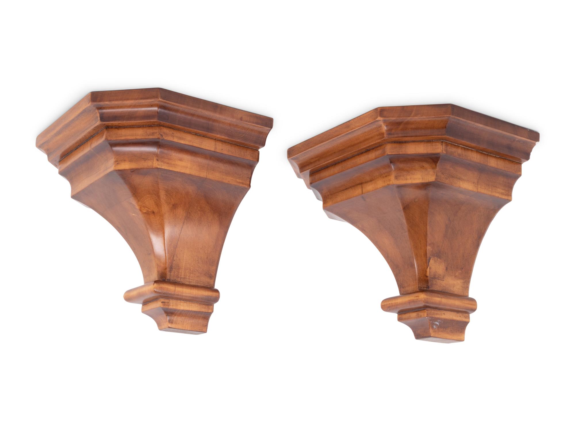 A Pair of Biedermeier Style Wall Brackets