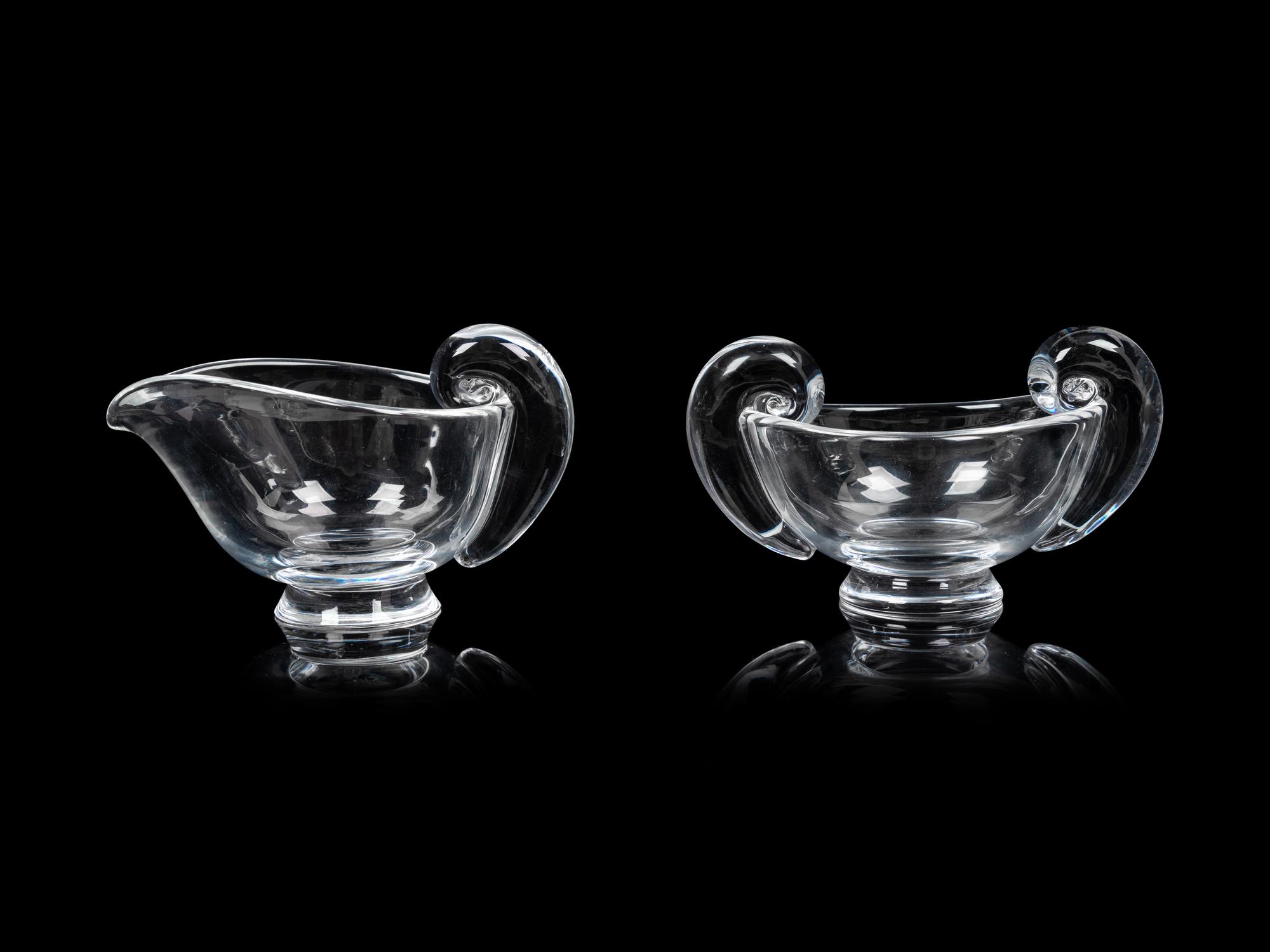 A Group of Steuben Glass Dining Articles