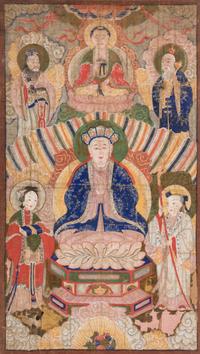 A Chinese 'Immortals' Painting, 19th Century 清 水陸法會圖
