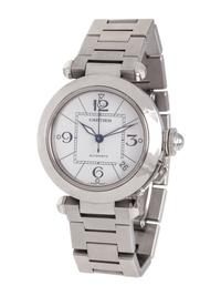 CARTIER, STAINLESS STEEL REF. 2324 'PASHA' WRISTWATCH