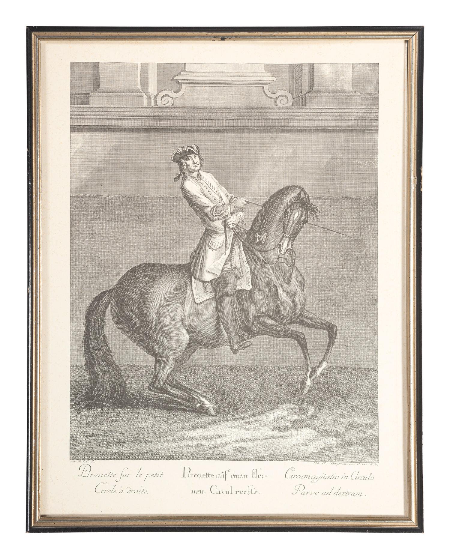 Six Austrian Equestrian Engravings