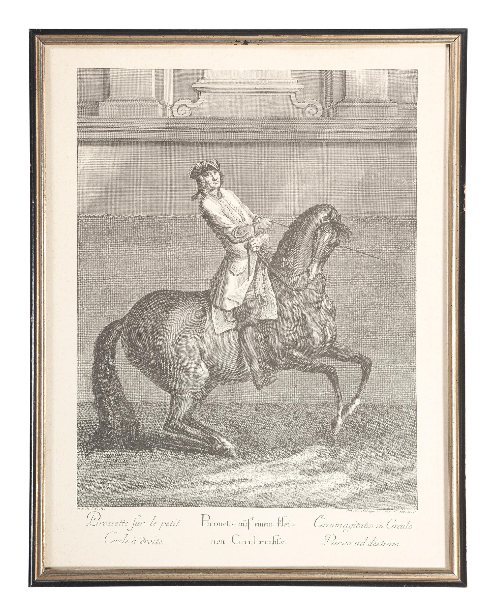 Six Austrian Equestrian Engravings