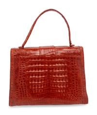 Nancy Gonzalez Rust Crocodile Handbag