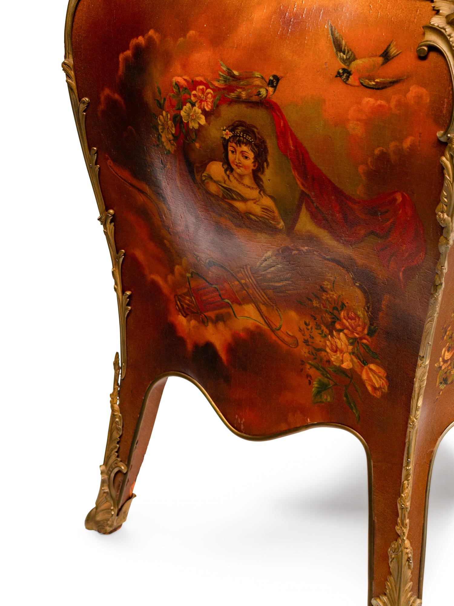 A Louis XV Style Gilt-Bronze-Mounted Vernis Martin Vitrine