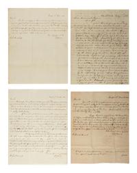 [ABOLITION & SLAVERY]. Letter group related to enslaved persons working seasonally in the Western Virginia salt industry.