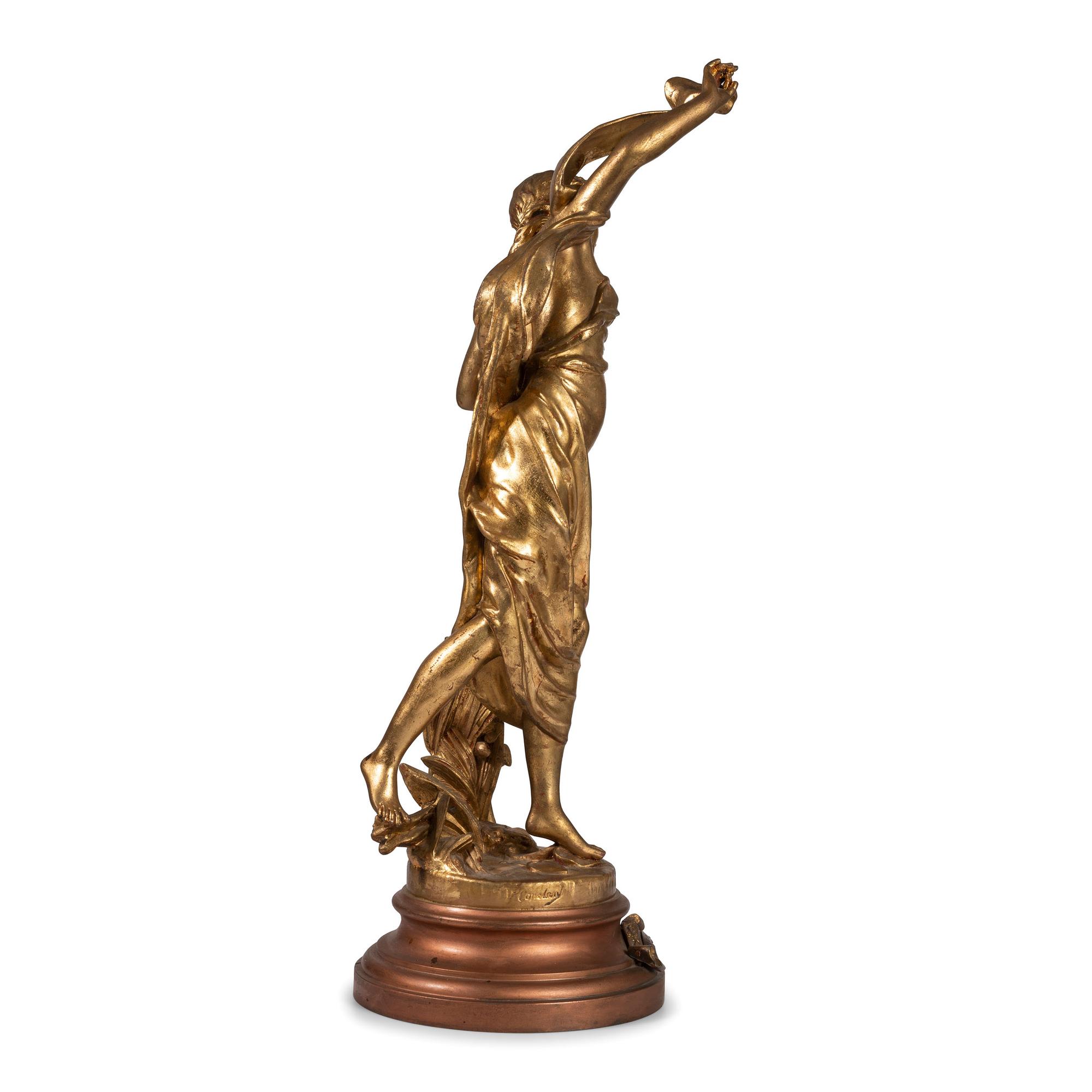 A French Spelter Figure of Aurore