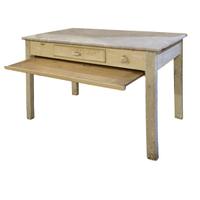 A Wood and Marble Baker's Table 51.5" W x 27.5" D x 31.5" H — France, Circa 1900