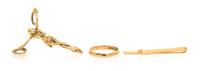 A Collection of 14 Karat Yellow Gold and Diamond Jewelry, 9.70 dwts.