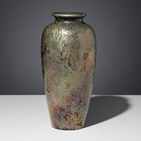 Superb iridescent marine vase