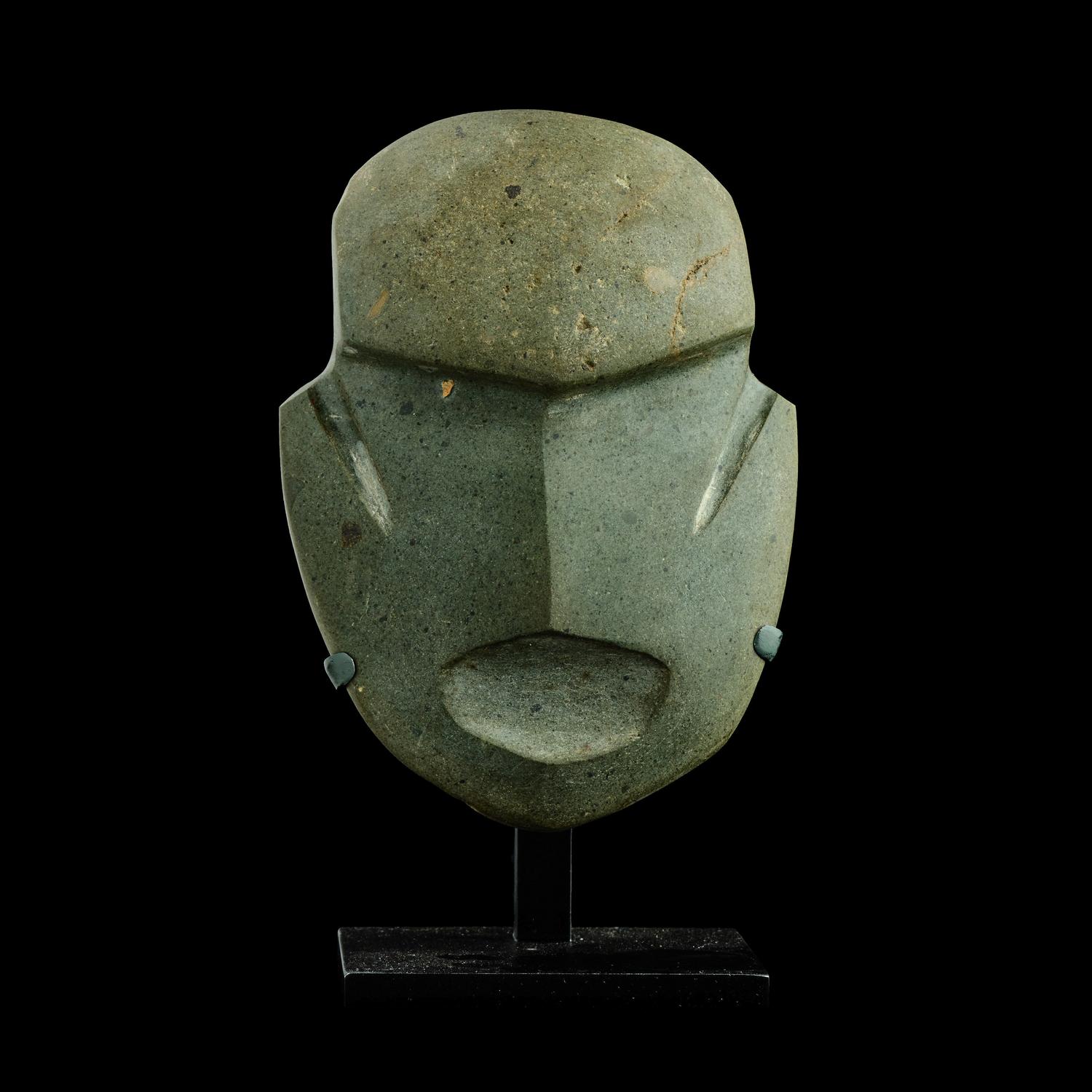 A Mezcala Jade Mask