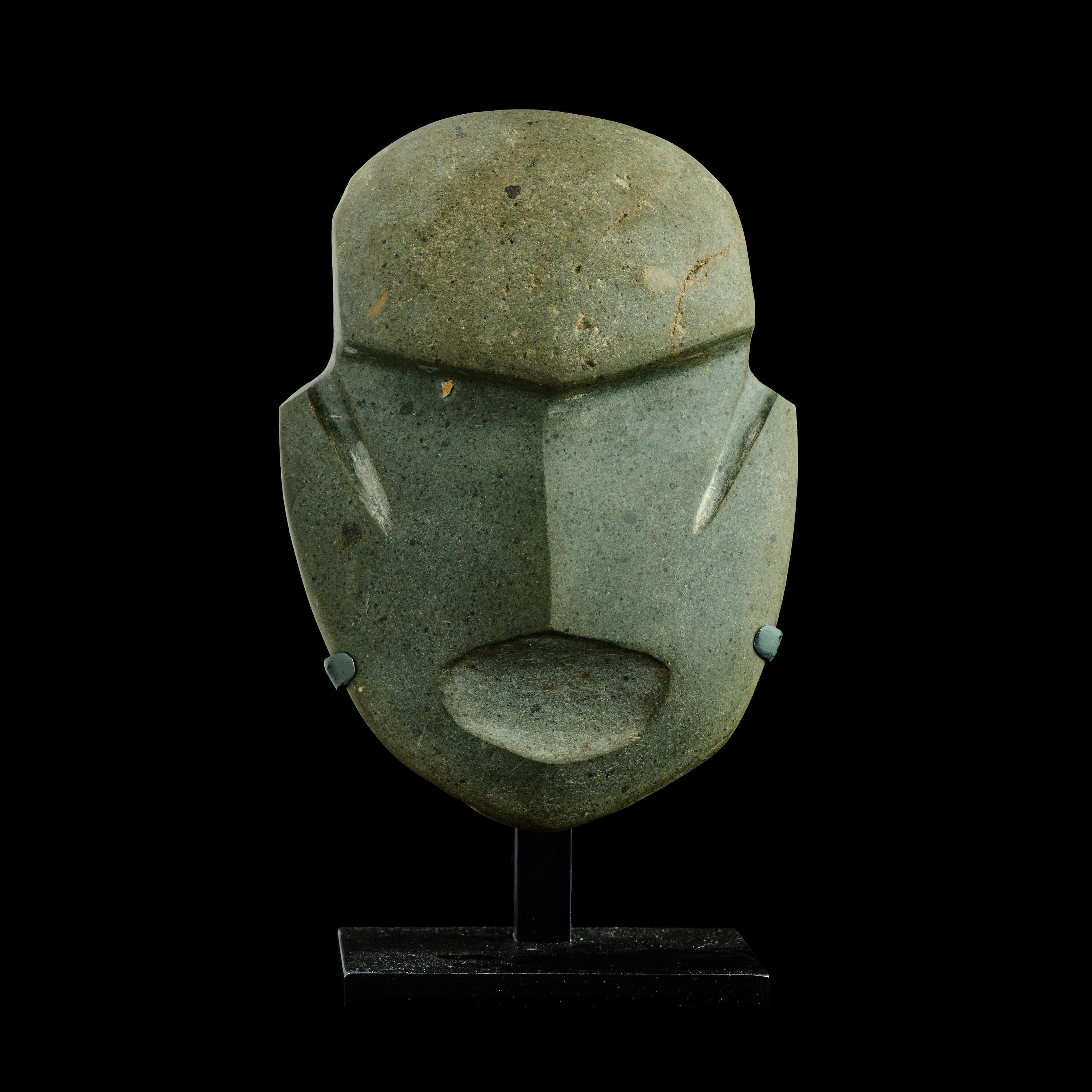 A Mezcala Jade Mask