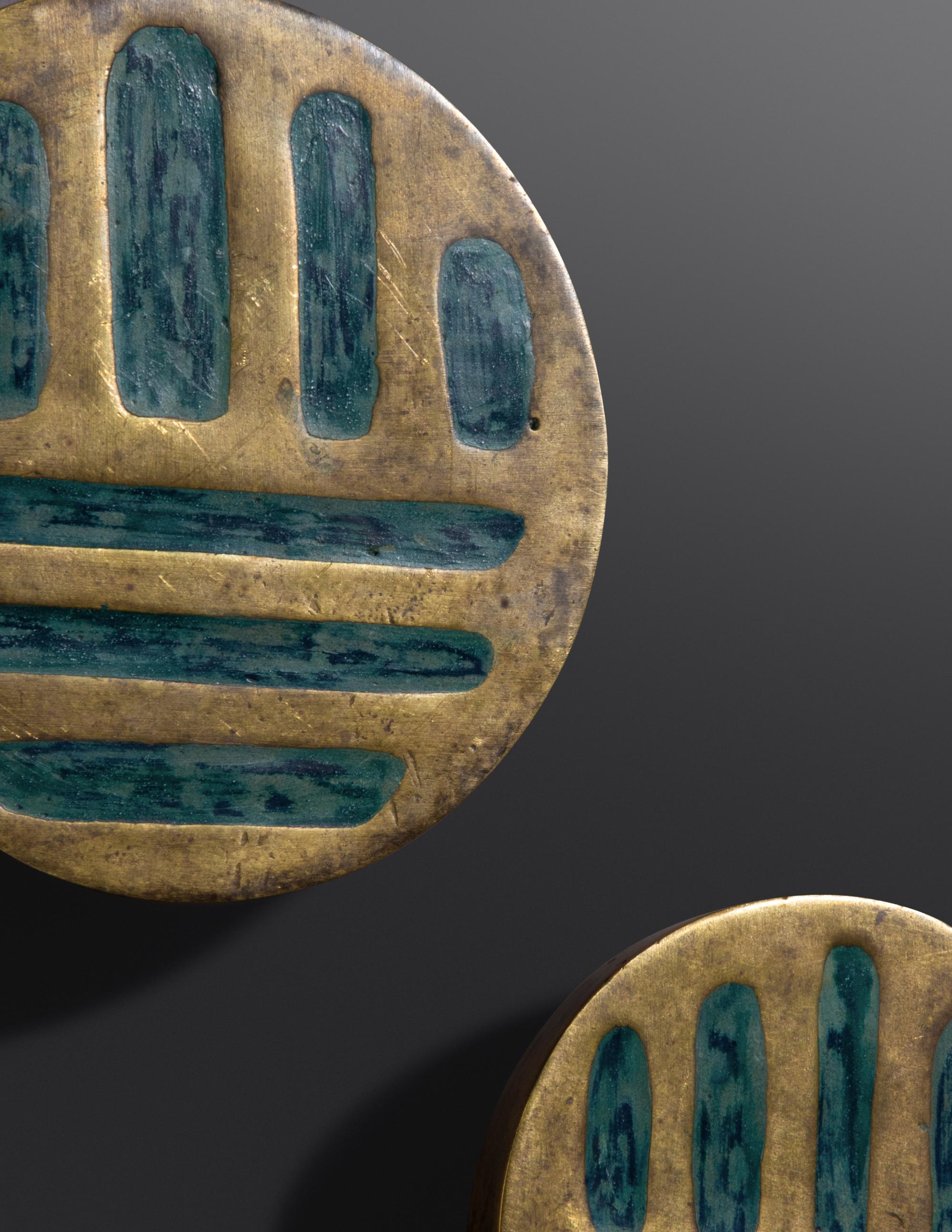 Three Cabinet Door Pulls, c. 1968
