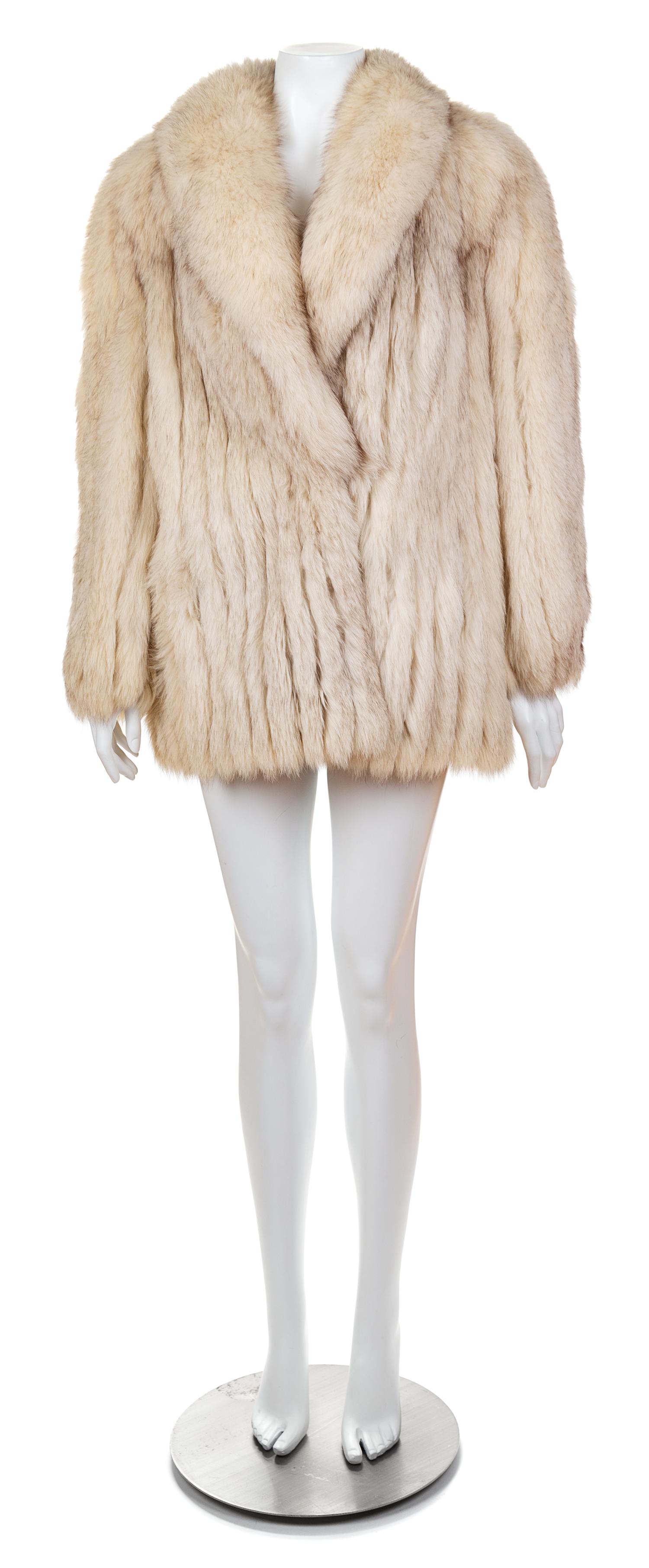 A Saga Fox Coat, Size 12.