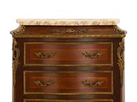 A Louis XV Style Gilt Bronze Mounted Marble Top Semainier