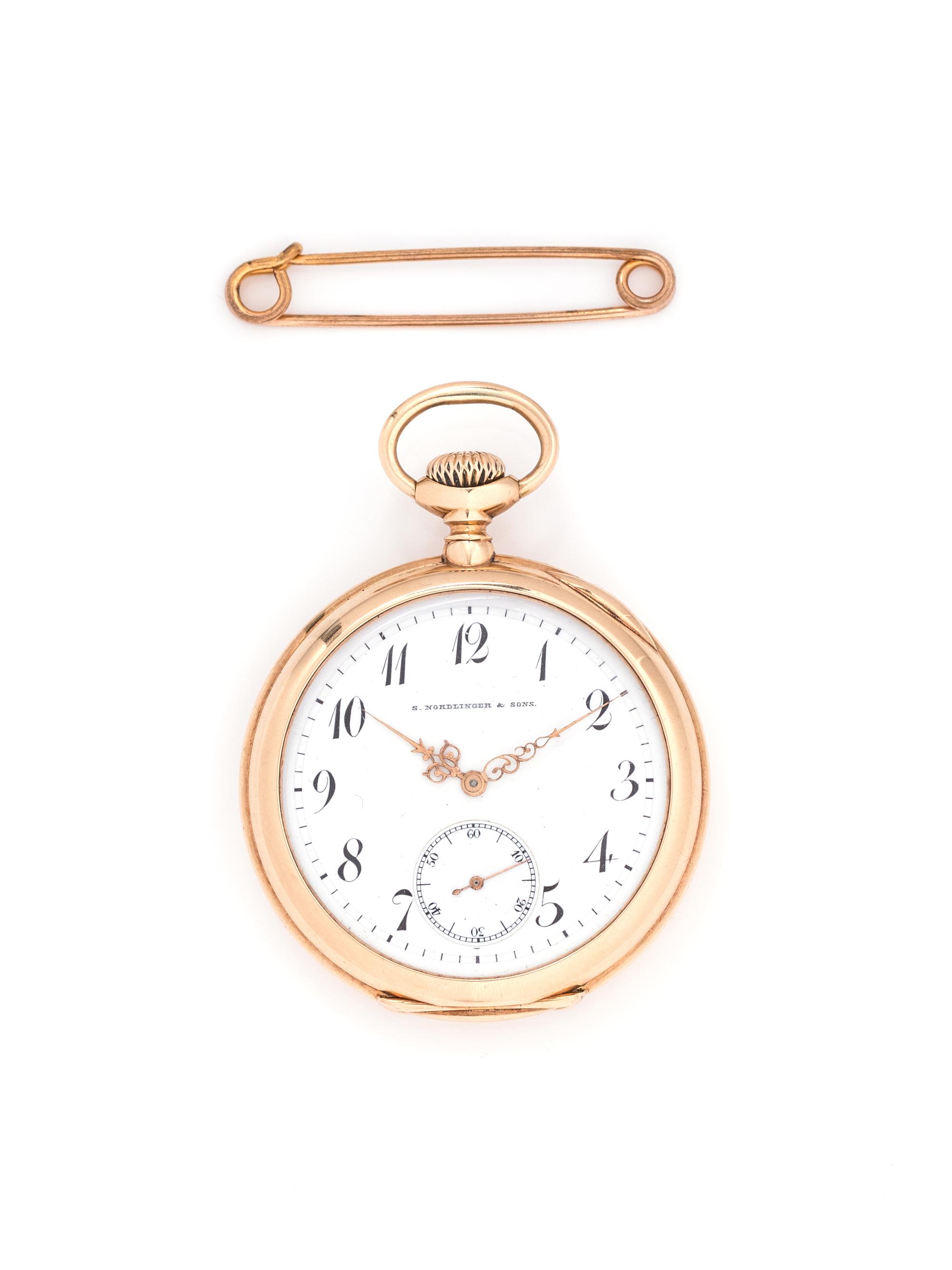 14K YELLOW GOLD POCKET WATCH