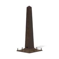 A Miniature Cast Iron Model of the Bunker Hill Monument on Breed's Hill in Boston, Massachusetts