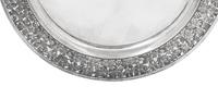 A Set of Four Asprey Silver Champagne Flutes and Tray