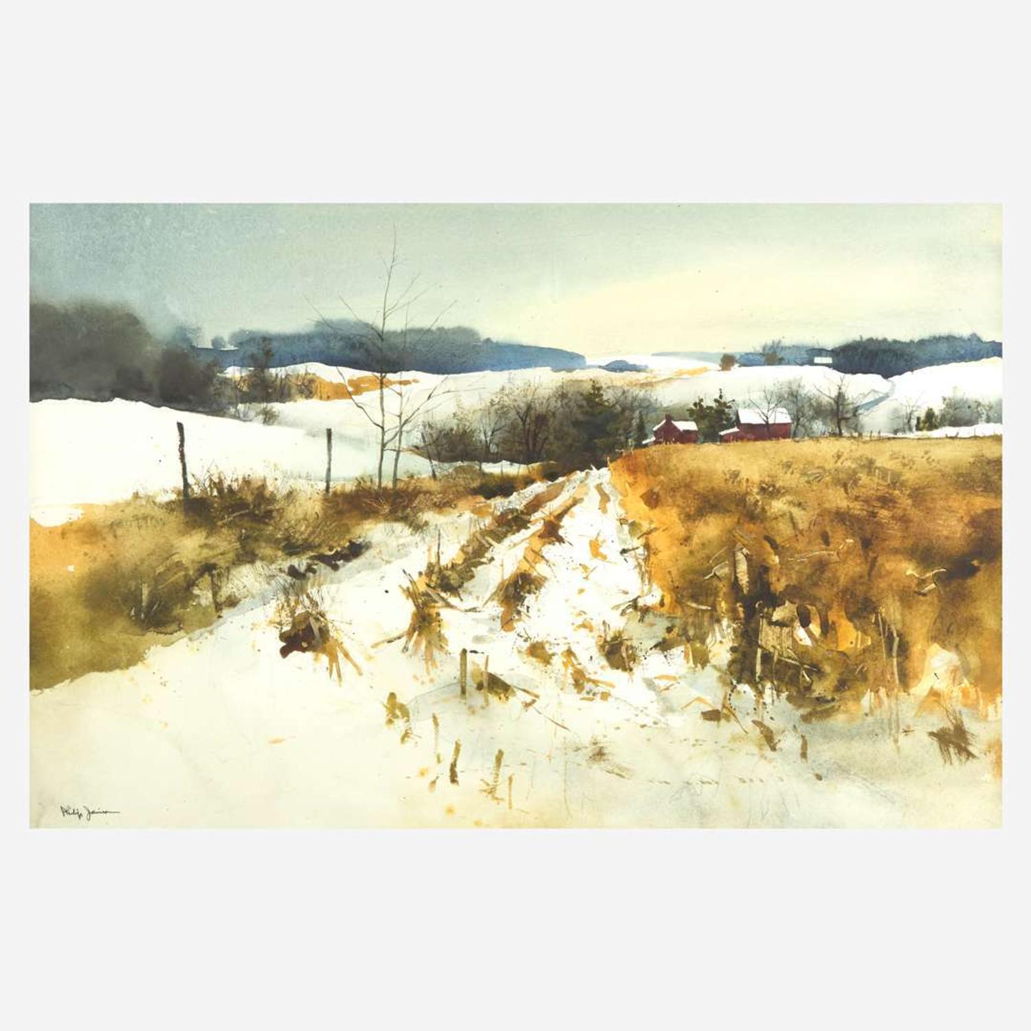 Philip Jamison (American, B. 1923) Pennsylvania Farm